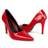 SCARPIN FEMININO LOLA VERNIZ SALTO FINO VERMELHO