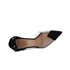 Scarpin Transparente De Amarrar Sapato Salto Alto Blogueira  Preto