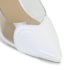 SLINGBACK FEMININO DAIANA SALTO BAIXO CORAÇÃO BRANCO