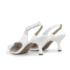 SLINGBACK FEMININO DAIANA SALTO BAIXO CORAÇÃO BRANCO