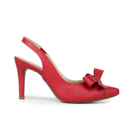 SLINGBACK FEMININO GABRIELA SALTO ALTO VERMELHO