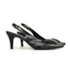 SLINGBACK FEMININO LUÍSA SALTO BAIXO PRETO