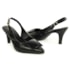 SLINGBACK FEMININO LUÍSA SALTO BAIXO PRETO