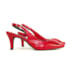 SLINGBACK FEMININO LUÍSA SALTO BAIXO VERMELHO