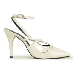 SLINGBACK FEMININO POLIANE SALTO FINO OFF WHITE