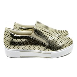 Tenis Iate Luxe Ouro