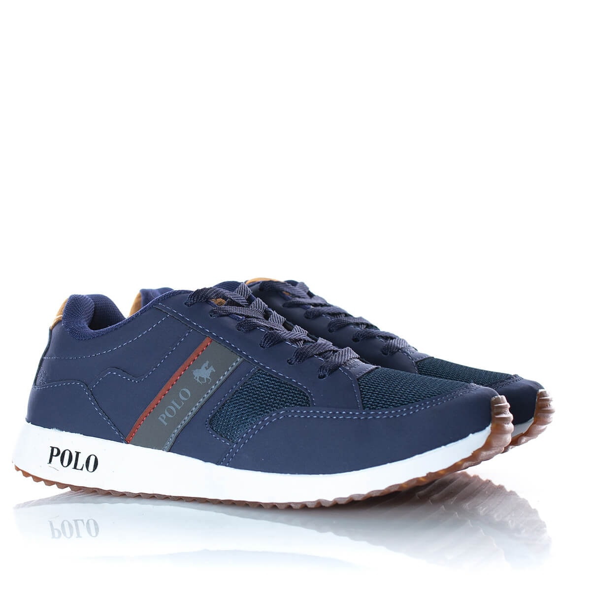 Tênis Infantil Masculino Polo Happy Moda Menino Marinho - Pe Vermelho  Calcados