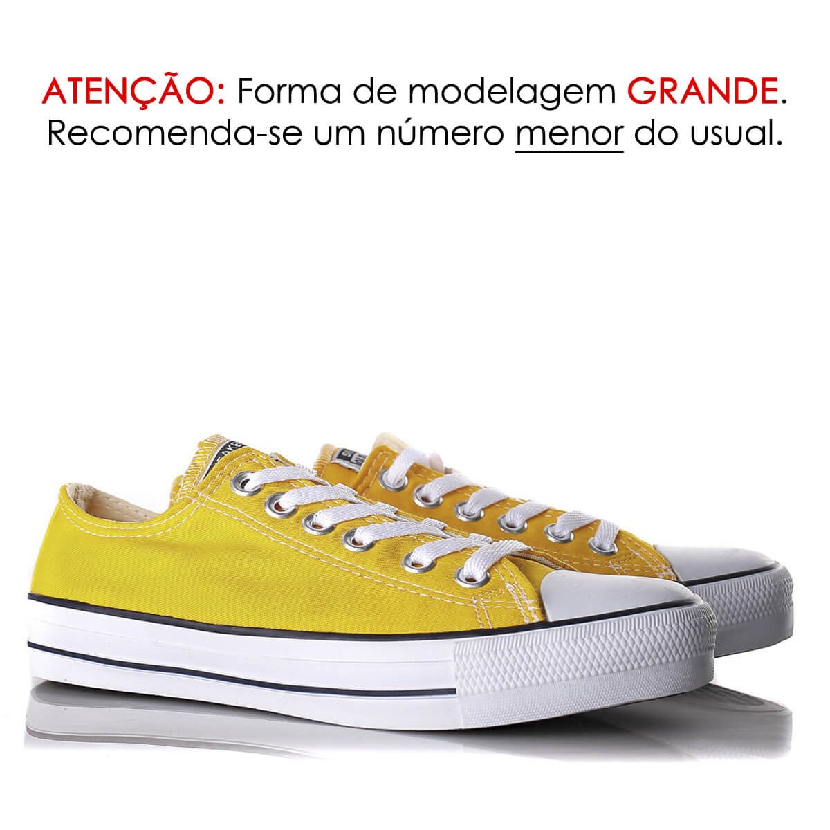 tenis casual amarelo